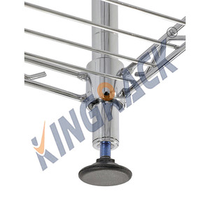 מדף אחסון מתכוונן למטבח, 3 קומות, מצופה כרום שחור, 30x18x36 אינץ', קיבולת 500 ליברות, מתאים לצנצנות תבלינים - Product Image 6