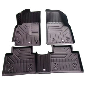 オードリーカスタムフィットTPE滑り止め防水3D 5D高級ブラック5MM厚4ピースフルセット3kg車用フロアマット（ダッジラム用） - Product Image 3