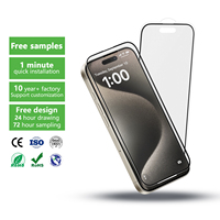OEM ODM Protecteur d'écran en verre trempé 3d personnalisé de haute dureté anti-éblouissement facile à installer pour iPhone 15 pro max 15 16 pro