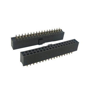 Conector hembra de doble fila de 20 pines (2x10) con paso de 2.54mm, tipo tira. - Product Image 2
