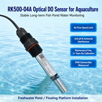 Sensor de Oxígeno Disuelto Sumergible con Tapa Fluorescente de Acero Inoxidable 316L, Carcasa de Plástico ABS, Bajo Consumo de Energía de 0.2W