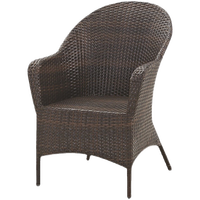 Ensemble de table basse carrée et chaise en rotin moderne et durable pour l'extérieur, résistant à l'eau et au soleil, mobilier de loisirs tressé pour villa, salle à manger, balcon