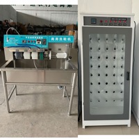 Machine à laver les chaussures semi-automatique commerciale, stérilisation et désodorisation, équipement de nettoyage de chaussures intégré de haute qualité