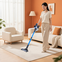 Aspirateur HEPA à structure multi-cyclone à affichage LED 25kpa sans fil avec conception résistante aux enchevêtrements