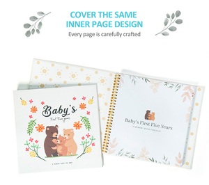 Album photo/album de scrapbooking pour bébé unisexe, pages en carton/carton duplex, design personnalisable, surface vernie, couverture rigide - Product Image 6