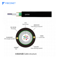 Kabel Serat Optik GYFXY GYXY 2 4 6 8 12 16 24 Core 1.5KN 1.0FRP Kawat Baja Kabel Serat Optik