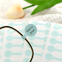 Étiquette adhésive personnalisée pour imprimante thermique, avec logo privé, impression de mode, collier, lunettes, bijoux, étiquette de prix ou code-barres