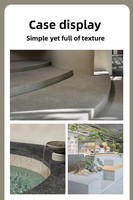 Peinture liquide autolissante époxy colorée pour sols, effet marbre, résistante à l'usure pour béton, garage, extérieur, application au pinceau