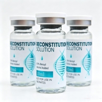 Étiquettes personnalisées en vinyle imperméables pour flacons cosmétiques, autocollants pour flacons de peptides, autocollants d'emballage pour poudre de peptides lyophilisés