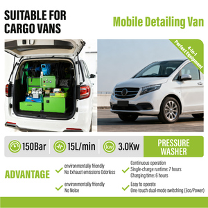LICHIMA Attrezzatura Completa per Autolavaggio Mobile su Furgone, Macchina per Lavaggio Auto Portatile per Aziende <span class=keywords><strong>in</strong></span> <span class=keywords><strong>Vendita</strong></span> - Product Image 3