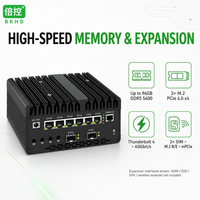 Mini PC réseau BKHD H15 Core Ultra 7 165H Ultra 9 185H avec 6 ports LAN, 10 ports LAN 10G SFP, serveur de calcul en périphérie