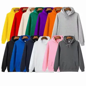 Großhandel Baumwolle OEM Logo gedruckt Plain Pullover Custom Men Sweatshirt Pullover Hoodies