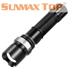 Lampe torche LED rechargeable en alliage d'aluminium, lampe tactique, lumière d'avertissement d'urgence - Product Image 5