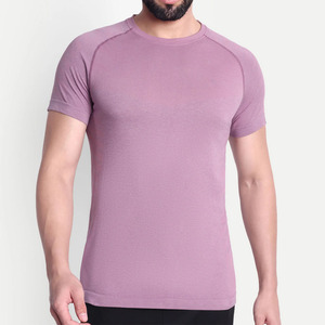 T-shirts de sport pour hommes en nylon/polyester tricoté, légers, à séchage rapide, écologiques, coupe ajustée, fabriqués au Pakistan, en promotion pour l'été - Product Image 1
