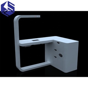 Table à ongles professionnelle KSL ultra-luxe, <span class=keywords><strong>mobilier</strong></span> de salon moderne ventilé avec lampe LED pour usage en centre commercial - Product Image 1