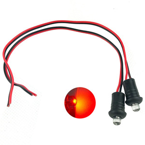 ไฟเตือน LED สีแดงสำหรับรถจักรยานยนต์ รถยนต์ ป้องกันการโจรกรรม ไฟกระพริบด้านหลัง 12V พร้อมตัวต้านทาน - Product Image 1