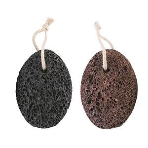 Pierres ponces volcaniques naturelles de haute qualité de haute qualité de forme ovale noire, dernière conception, prix d'usine, vente en gros - Product Image 2