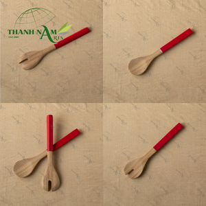 Ensemble de cuillères et fourchettes en bambou écologiques et durables, logo personnalisé, vaisselle biodégradable pour la maison/le restaurant, capacité de 10 ml - Product Image 6