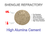 Ciment Réfractaire CA50 CA70 CA80 Ciment Aluminateur de Calcium Ciment Ignifuge Matériel Réfractaire