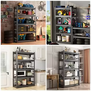 Étagères de rangement métalliques modernes à 5 niveaux, robustes et sans boulons, pour la maison et le magasin - Product Image 6