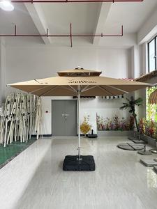 스퀘어 센터 폴 우산 야외 캐노피 물 기지 장식 인도 우산 테이블 비치 라운지 의자 - Product Image 3