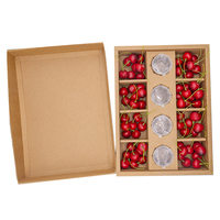 Vente en gros de boîte de noix de fête noire paquet de collation boîte de papier neutre de pique-nique traiteur boîte d'emballage pour gâteau bonbons aux fruits