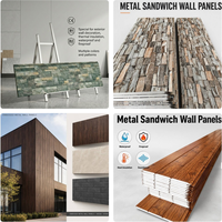 Panneau de toiture en PU sandwich, blanc cassé, à double rainure, isolé, décoratif, imperméable, en métal sculpté