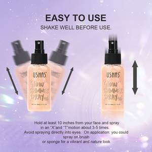 Spray <span class=keywords><strong>Fijador</strong></span> de <span class=keywords><strong>Maquillaje</strong></span> de Larga Duración con Brillo USHAS Acabado Luminoso Resplandeciente - Product Image 5