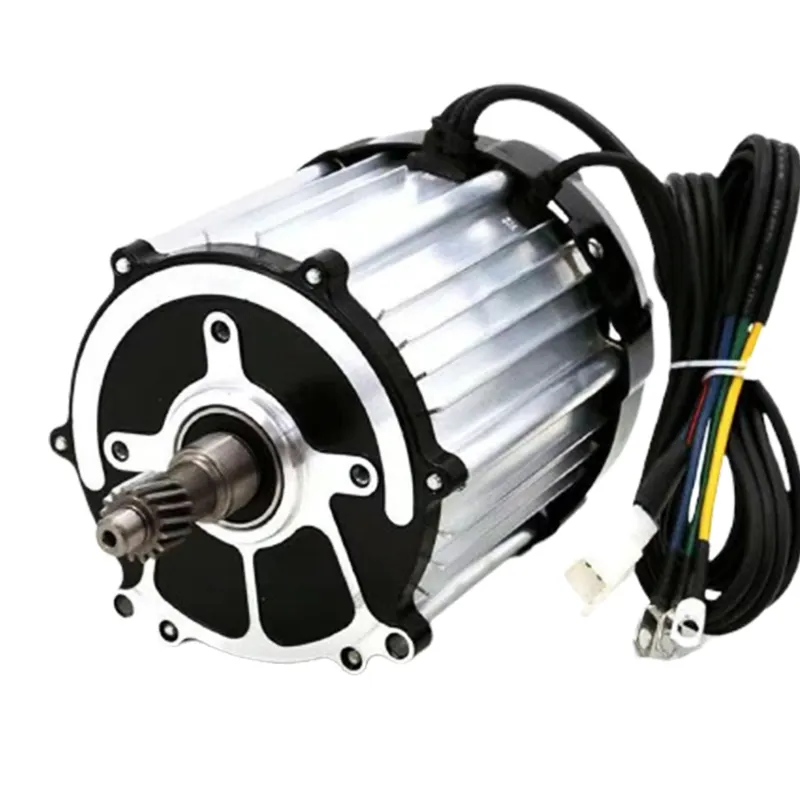 Snelheid 500W-1000W-1500W 48V 60V 72V Dc Borstelloze Draaiknop Kart Differentiële Asmotor Voor Elektrische Driewieler Vrachtauto