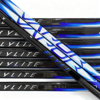 Bâton de hockey sur glace Fly, plusieurs couleurs, 100% fibre de carbone, sûr, léger, antidérapant, prise facile pour Sr/Jr/Int