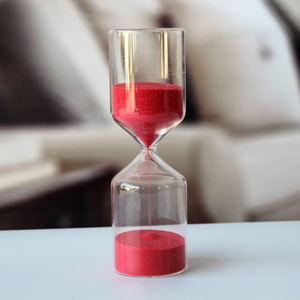 Minuterie de sablier cylindrique en verre pour décoration intérieure moderne 5/15/<span class=keywords><strong>30</strong></span> <span class=keywords><strong>minutes</strong></span> pour les célébrations d'anniversaire - Product Image 3