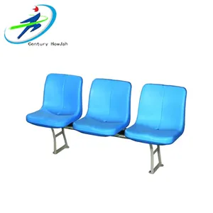 Factory Order HDPE plastic bleacher chair grandstand stadium back seats public chairs for school hospital outdoor or indoor