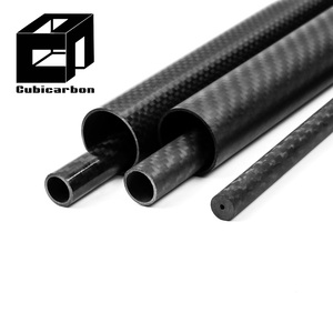 Tube <span class=keywords><strong>en</strong></span> fibre de carbone préimprégné 3K enroulé 24T, diamètres personnalisés 3mm, 4mm, 14mm, 16mm, 40mm, 100mm, 138mm - Product Image 6