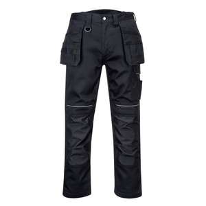 PORTWEST - PW347BKR30 PW3 Pantalon noir en coton avec étui de travail-PANTALON DE TRAVAIL PERFORMANCE PANTALON DE TRAVAIL EAN 5036108318421 - Product Image 1