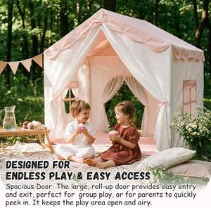 Château de jeu pour enfants personnalisé, durable, pour l'intérieur et l'extérieur, grande tente de jeu de princesse pour jardin - Product Image 4