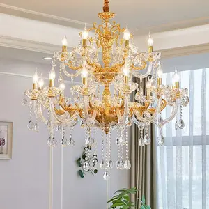 Novo Design de Moda de Luxo Grandes Lustres De Vidro Lustre Pendente Luzes Lampadari