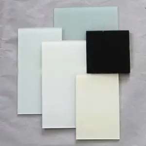 Customization ultra clear white painted glass lacquered back painted glass