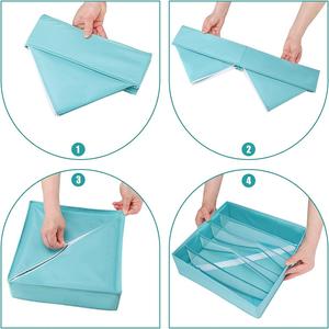 <span class=keywords><strong>Armoire</strong></span> tiroir chaussettes sous-vêtements soutien-gorge boîte de rangement placard pliable Jeans maison organisateur - Product Image 4