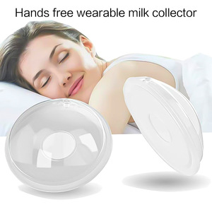 2 Pieces Washable Reusable Breast Milk Catcher Invisible Wearable Silicon Nursing <b>Pads</b> Leak-Proof Breastfeeding Milk Collector - Product Image 4