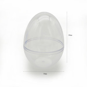 jumbo 12" fillable clear plastic Easter egg ball candy container