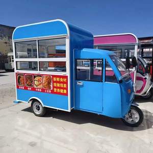 Triciclo Eléctrico Compacto para Alimentos, Carrito de Cocina Móvil de Acero Inoxidable de Tres Ruedas con Capacidad para 200 Unidades para Comida Callejera - Product Image 5