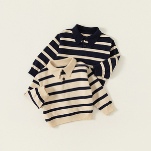 OEM ODM Pull rayé d'hiver pour enfants et garçons Vêtements tricotés pour enfants Pull pour bébé à manches longues - Product Image 6