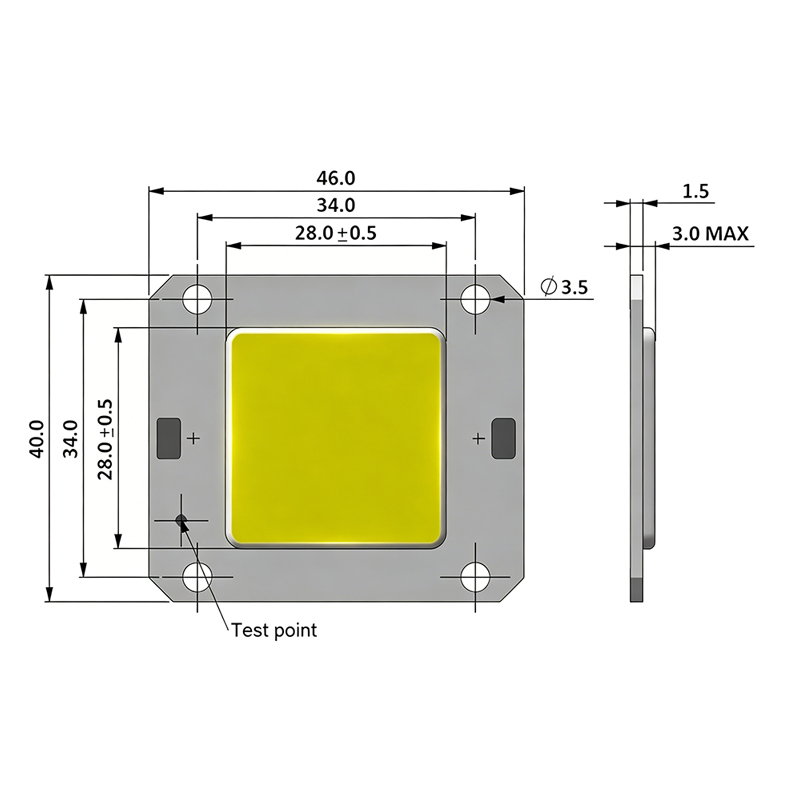 12V 50W Flip-chip COB LED Light Source 6000K White Solar Street Light Module Garden Pathway Yard Security Flood Light · image 3