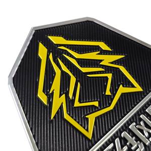 कस्टम एल्यूमीनियम ब्रांड लोगो नेमप्लेट धातु एम्बेड बनावट अर्ध-हार्ड लेबल डिय 3 डी प्रतीक - Product Image 4