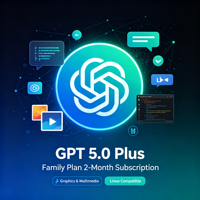 Suscripción Familiar GPT-5 Plus de 2 Meses, Compatible con Gráficos y Multimedia, Compatible con Linux