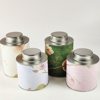 Boîte hermétique en métal pour le stockage de collations, de thé et de café, avec couvercle