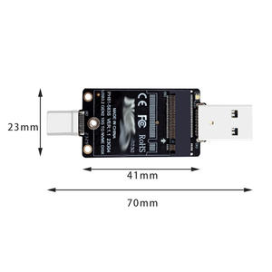 محول لوحة <span class=keywords><strong>M</strong></span>.<span class=keywords><strong>2</strong></span> إلى USB-A من النوع C مزدوج الرأس لمحركات الأقراص الصلبة، يدعم بروتوكول JMS583 NVMe بسرعة 10 جيجابت في الثانية - Product Image 2