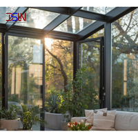 Abri de voiture rétractable en alliage d'aluminium pour véranda, maison en verre, terrasse extérieure, toit motorisé, pliable, pour piscine et jardin.