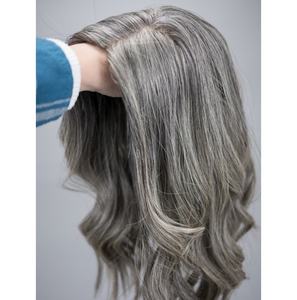 ฐานปิดฐานไหมดิบสีพริกไทยเกลือแบบยุโรปผมลอนแบบไม่สามารถมองเห็นได้ - Product Image 1