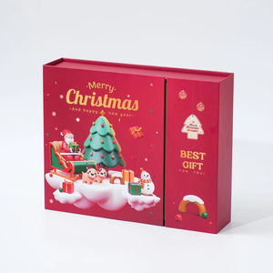 Calendario de Adviento Navideño de 24 Días, <span class=keywords><strong>Caja</strong></span> Misteriosa con Logotipo Personalizado, <span class=keywords><strong>Caja</strong></span> de Regalo Sorpresa Vacía con Cuenta Regresiva para Belleza, Joyería, Chocolate - Product Image 6